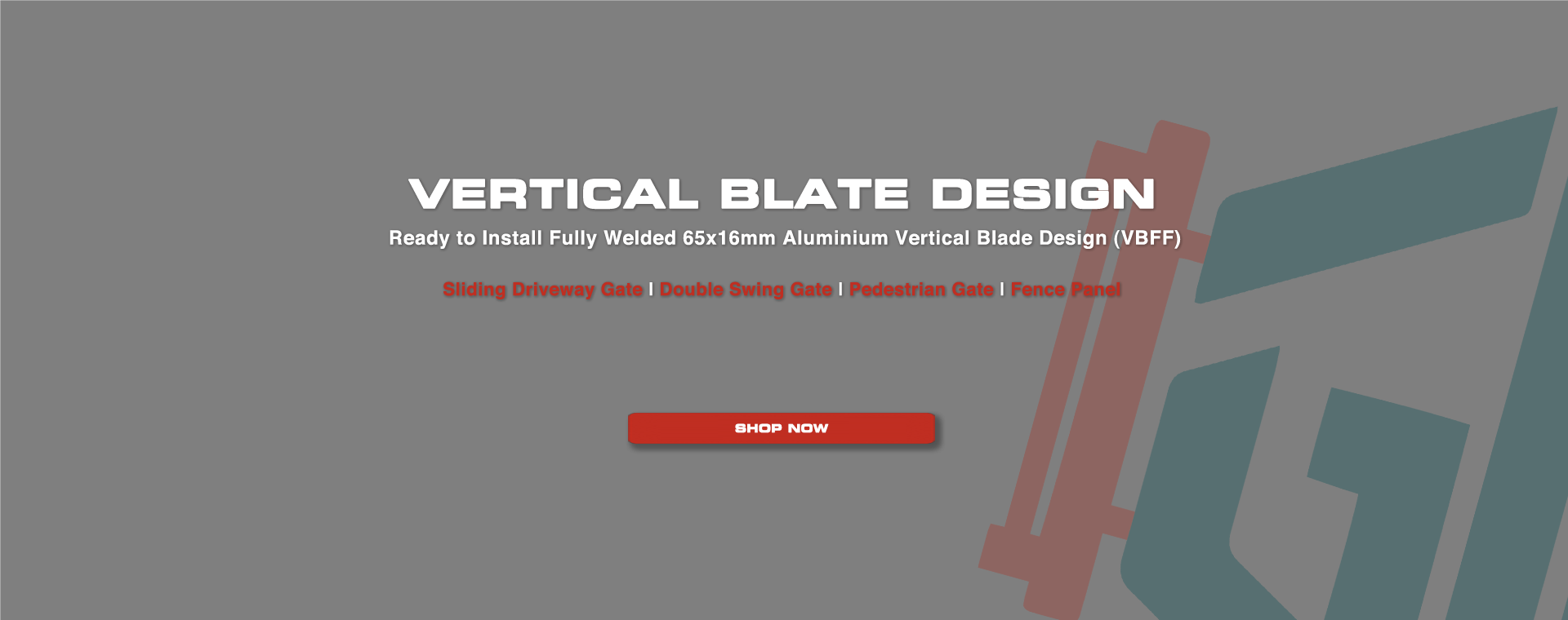 Vertical Blade Aluminium Sliding Driveway Gate - Gate Warehouse